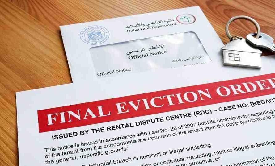 Can a landlord evict a tenant in Dubai
