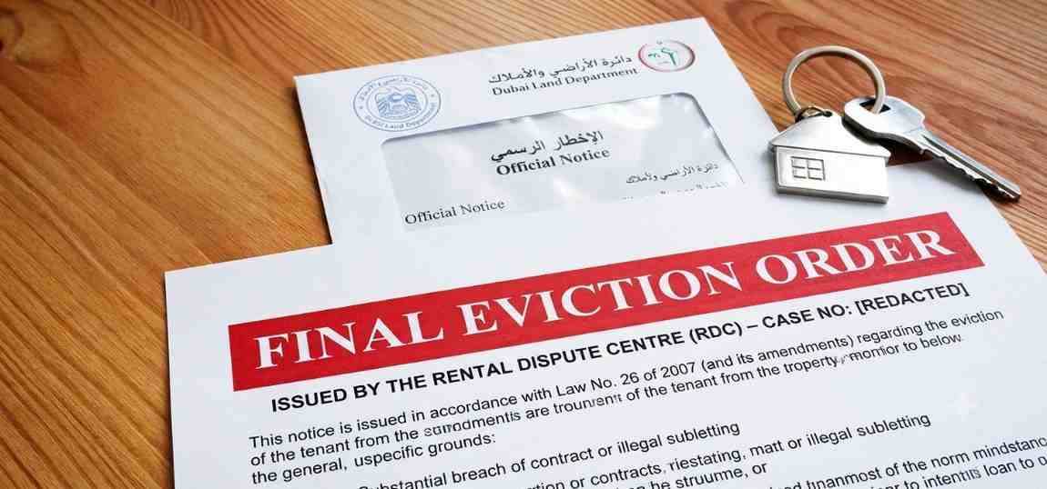 Can a landlord evict a tenant in Dubai