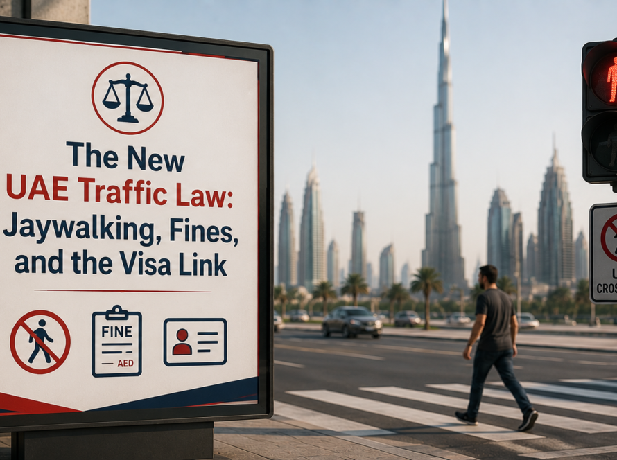 The New UAE Traffic Law: Jaywalking, Fines, and the Visa Link