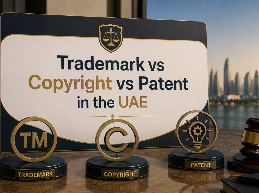 Trademark vs Copyright vs Patent in the UAE
