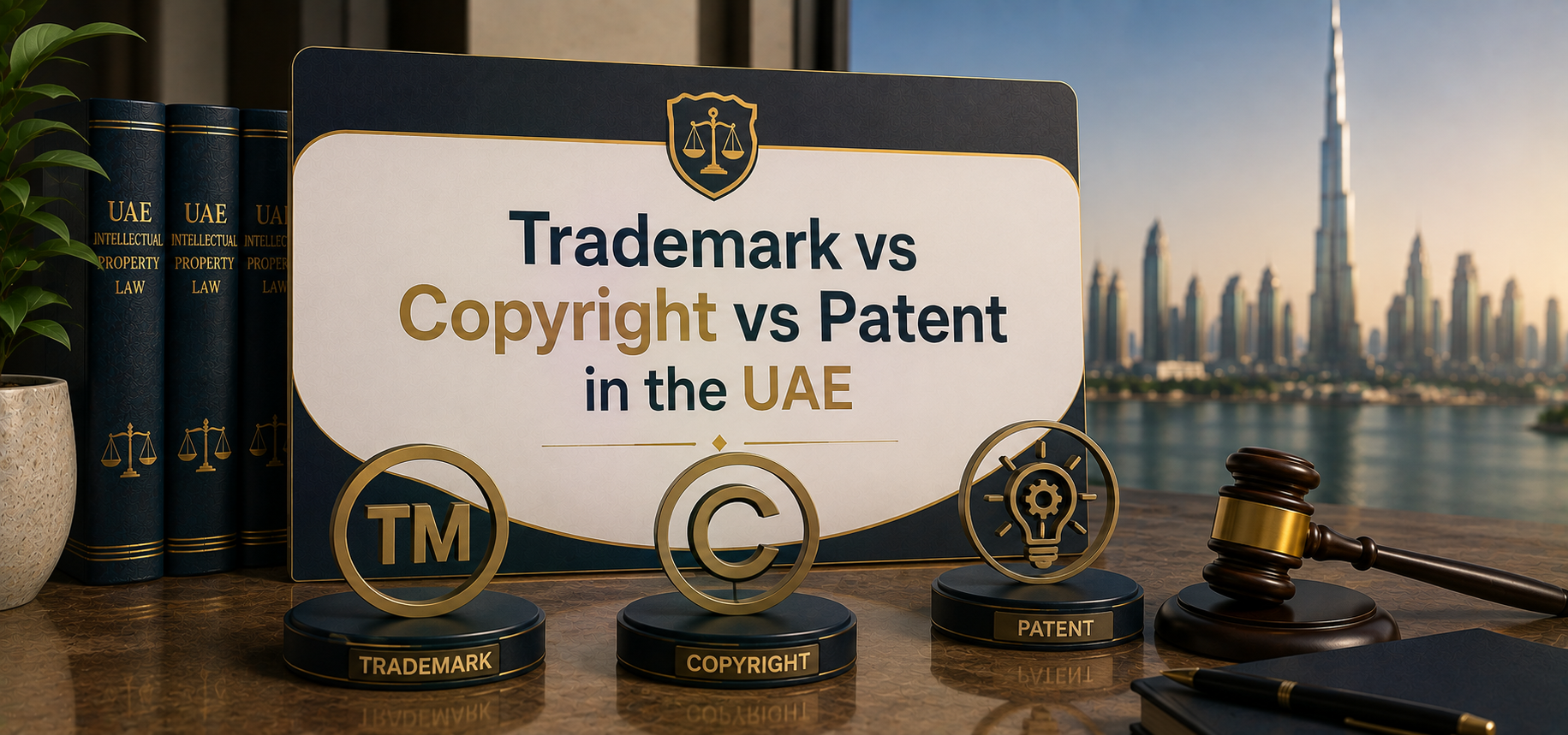 Trademark vs Copyright vs Patent in the UAE