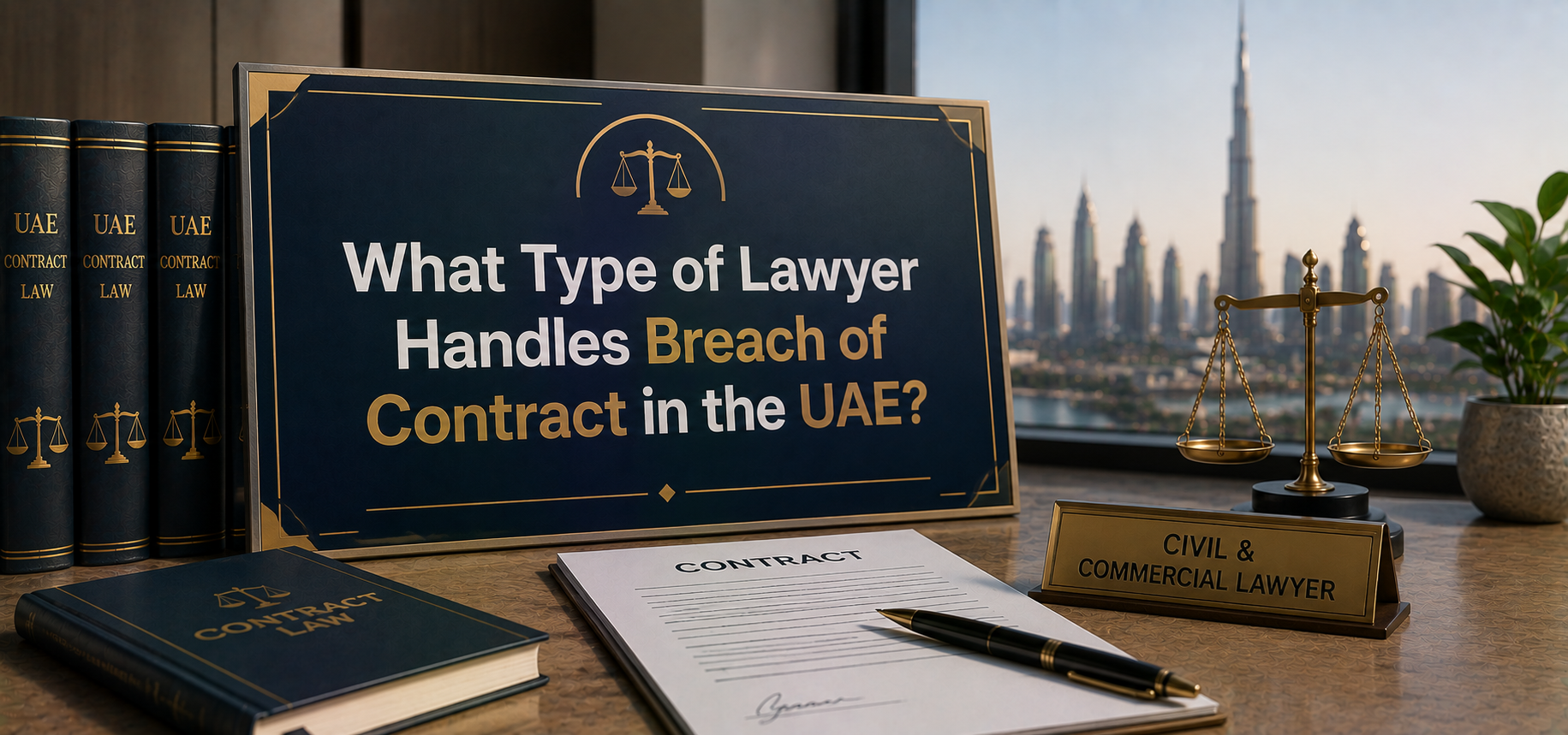 What Type of Lawyer Handles Breach of Contract in the UAE?