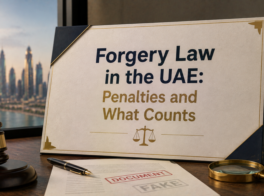 Forgery Law in the UAE: Penalties and What Counts