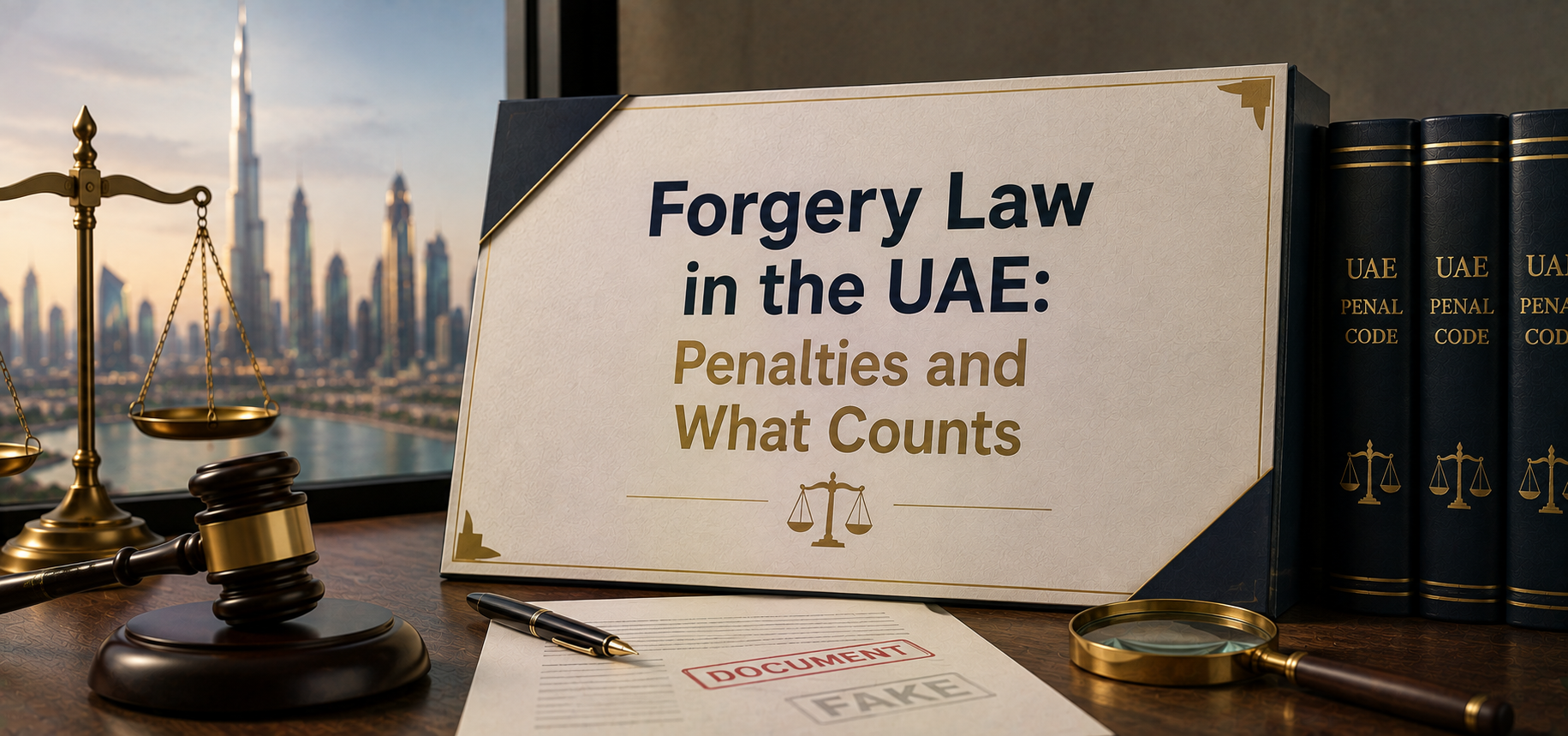 Forgery Law in the UAE: Penalties and What Counts