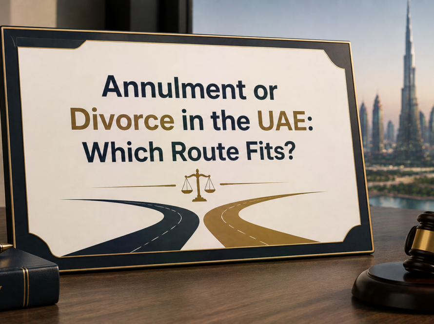 Annulment or Divorce in the UAE: Which Route Fits?