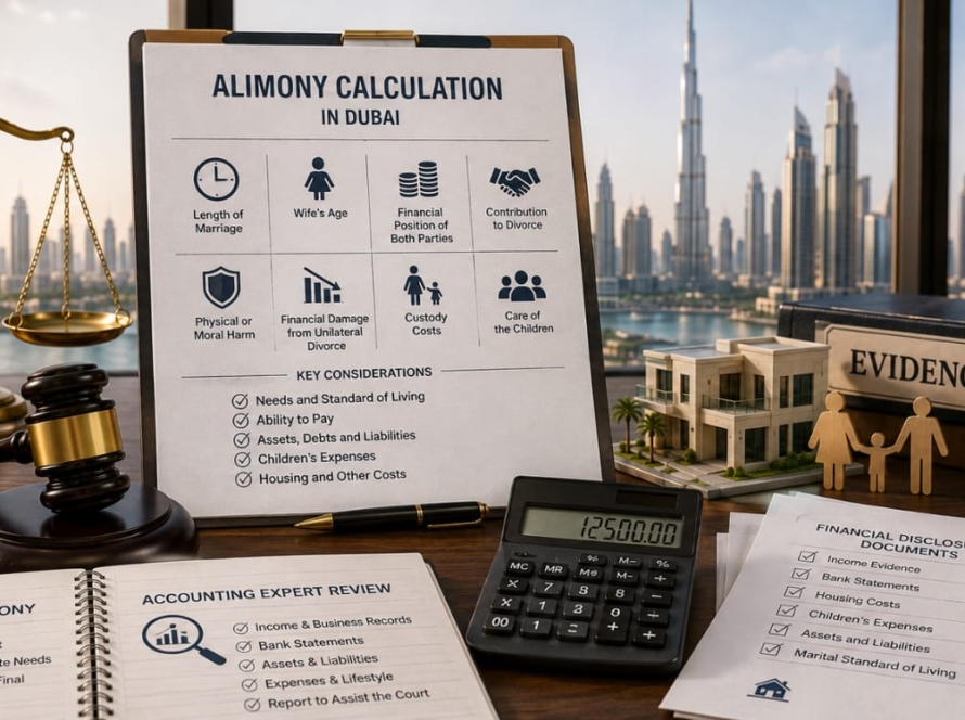 How Is Alimony Calculated in Dubai