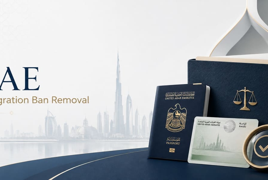 how to remove immigration ban in uae