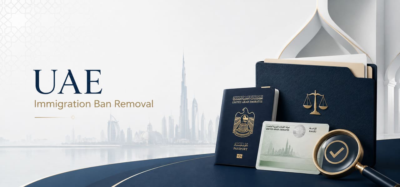 how to remove immigration ban in uae