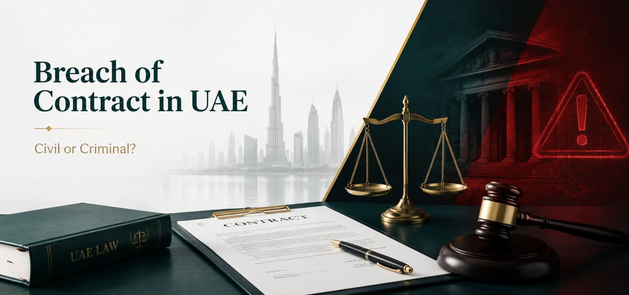 Is Breach of Contract a Crime in the UAE