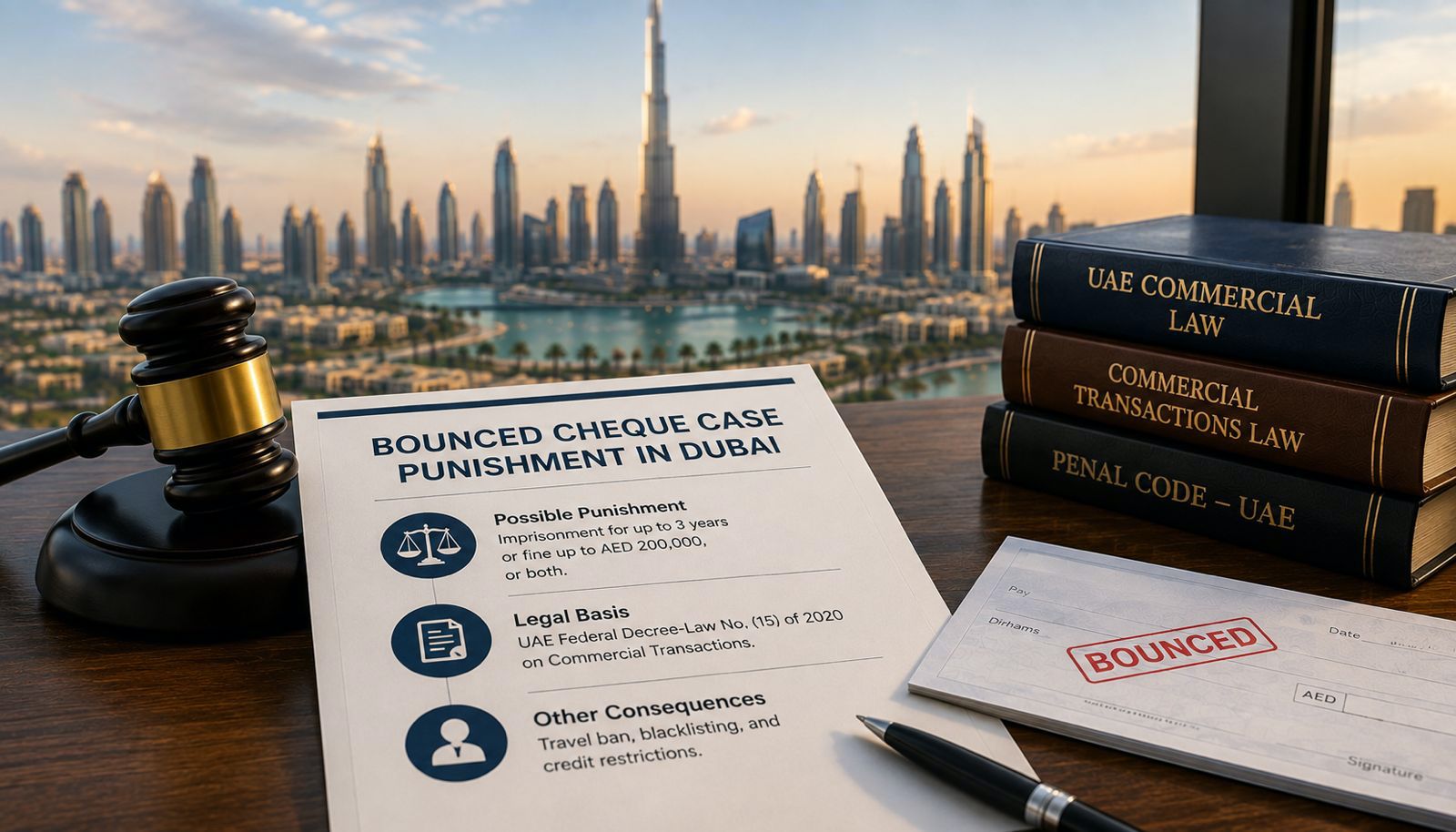 What Is the Punishment for a Bounced Cheque Case in Dubai?
