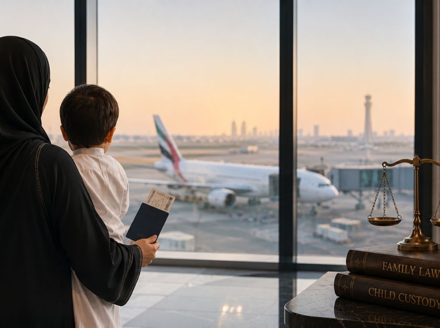Can a Custodial Mother Travel Abroad with Her Child in the UAE?