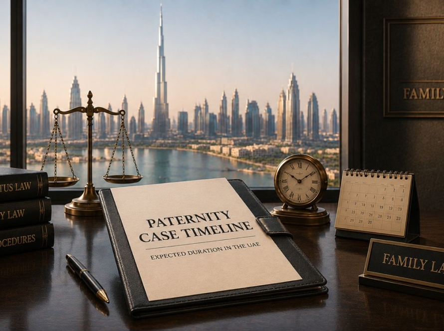 How long do paternity cases take in the UAE?