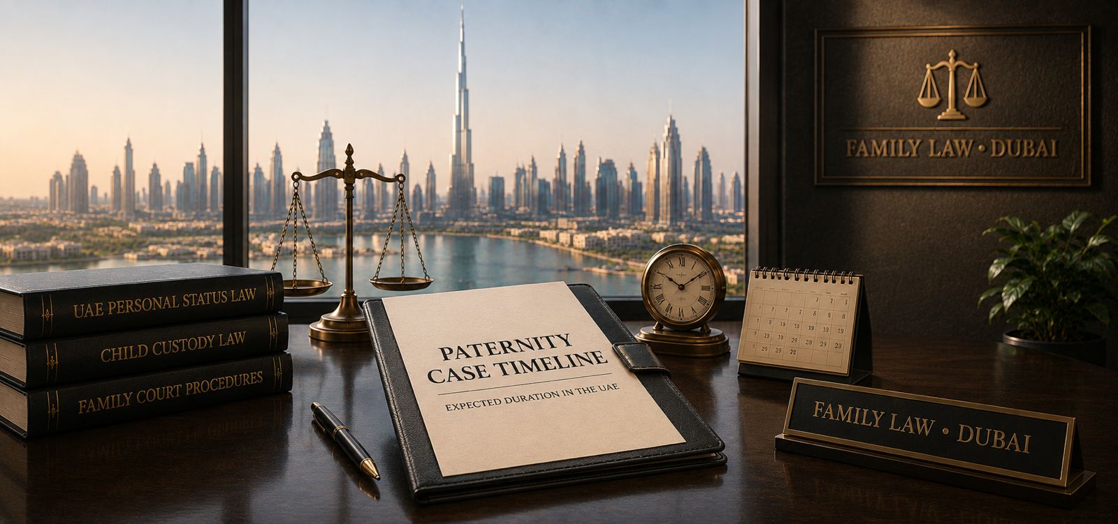 How long do paternity cases take in the UAE?
