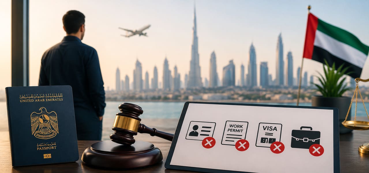 what is the punishment for absconding in uae