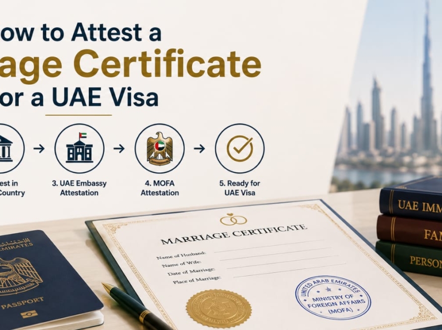 how to attest marriage certificate for uae visa