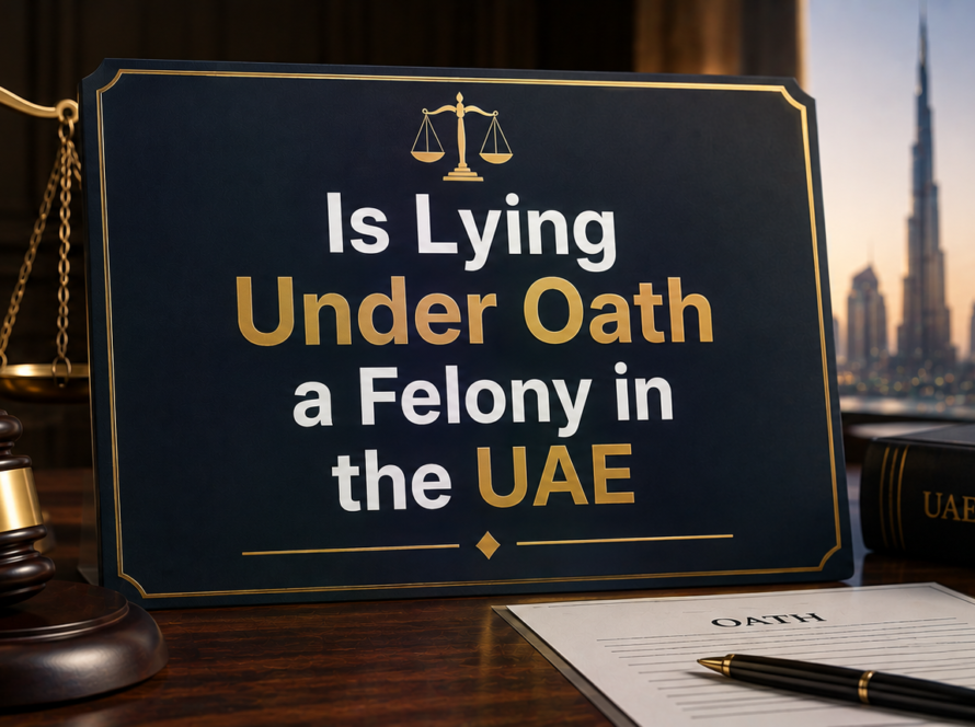 Is Lying Under Oath a Felony in the UAE