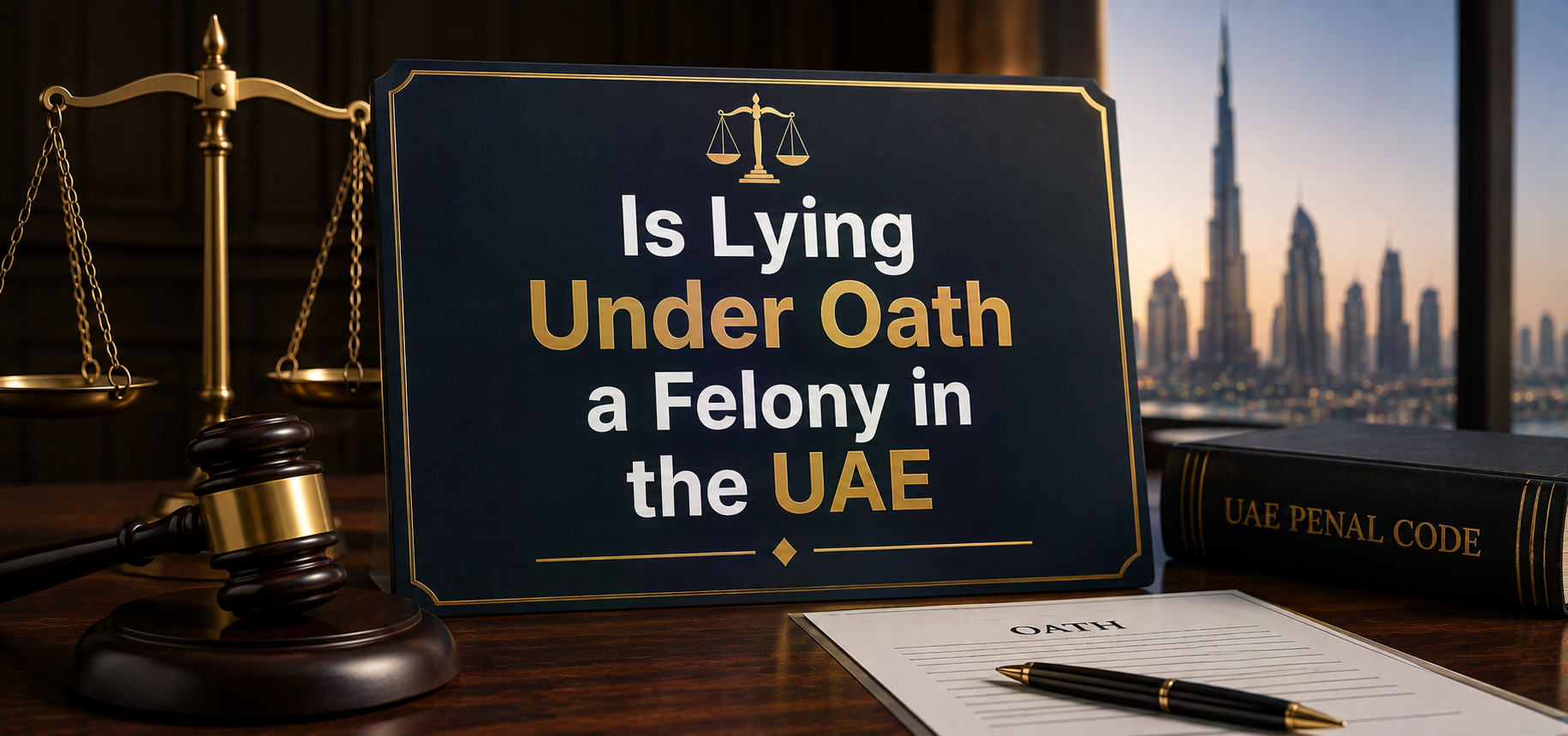 Is Lying Under Oath a Felony in the UAE
