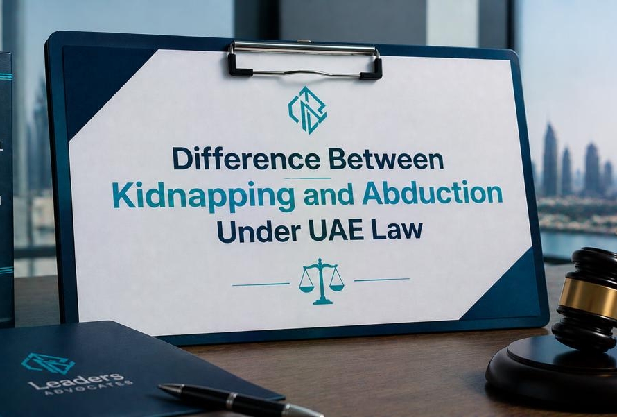 Difference Between Kidnapping and Abduction Under UAE Law