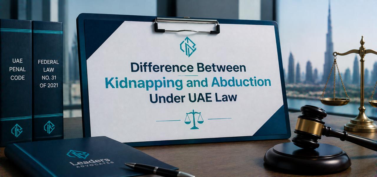 Difference Between Kidnapping and Abduction Under UAE Law