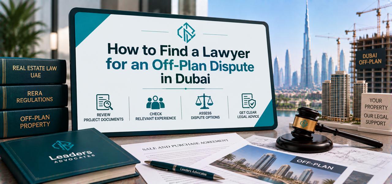 How to Find a Lawyer for an Off-Plan Dispute in Dubai