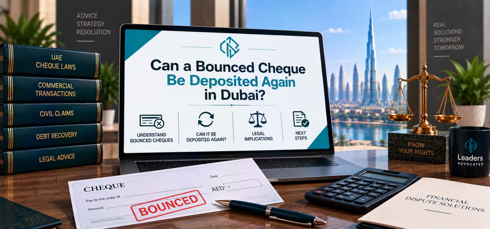 Can a Bounced Cheque Be Deposited Again in Dubai