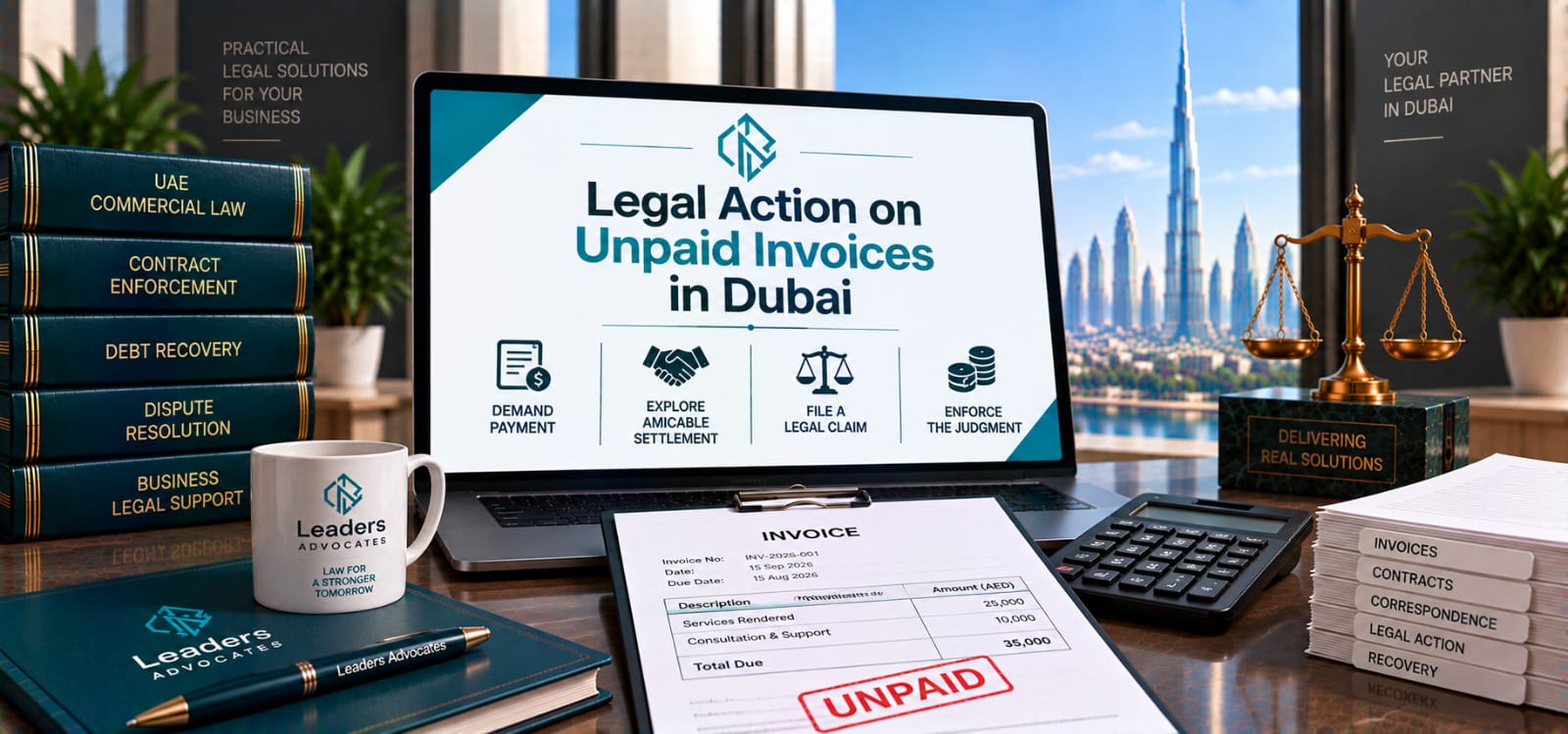 Legal Action on Unpaid Invoices in Dubai