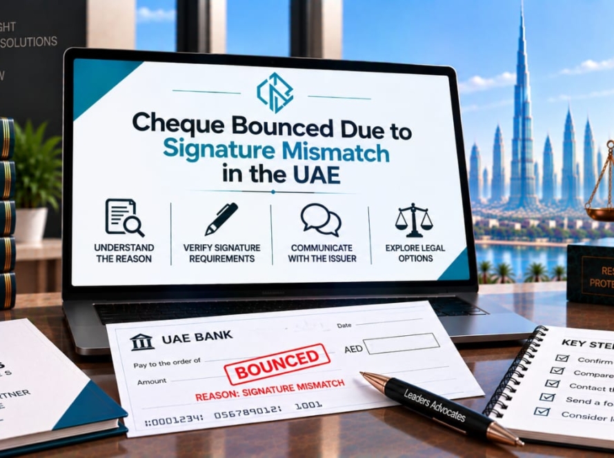 Cheque Bounced Due to Signature Mismatch in the UAE