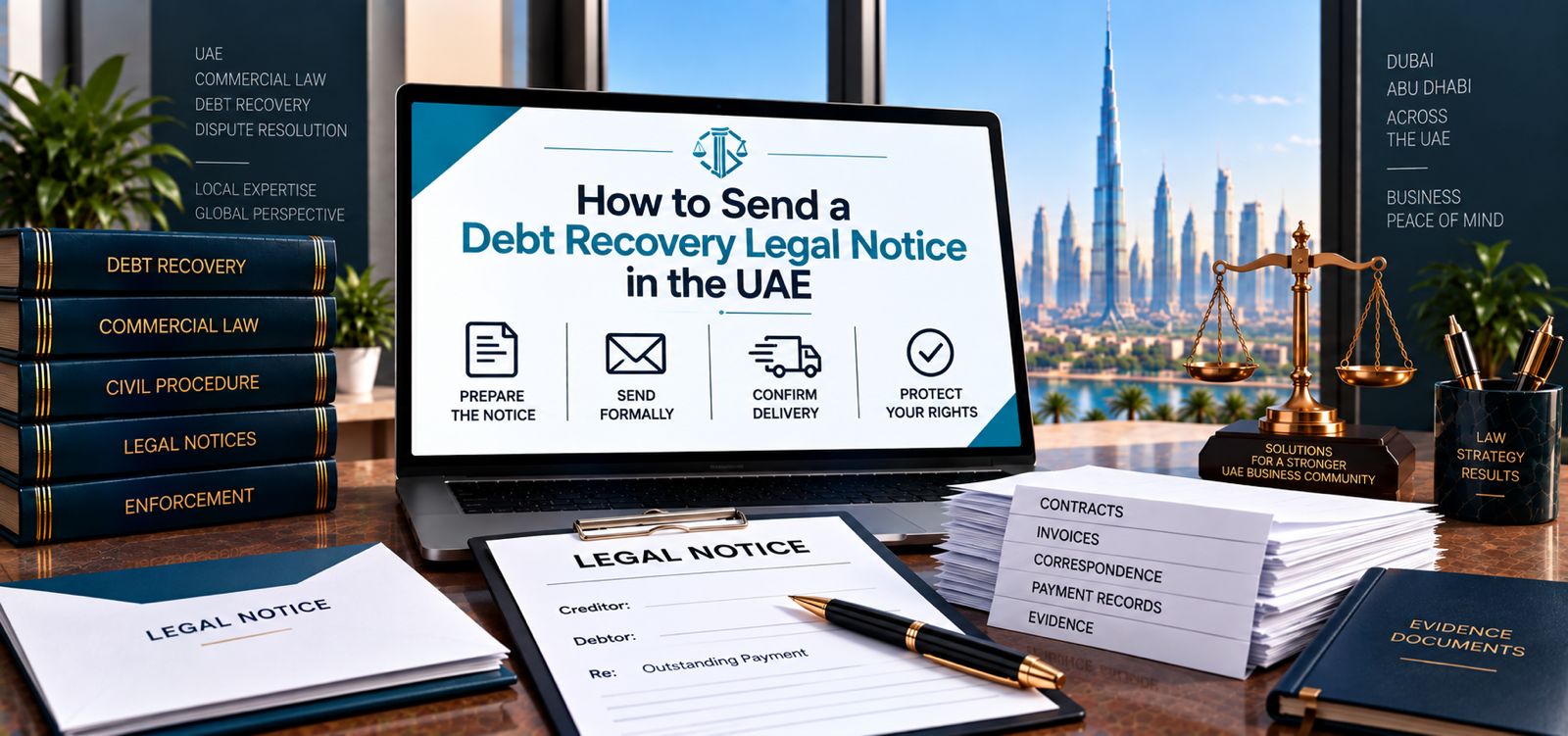 How to Send a Debt Recovery Legal Notice in the UAE