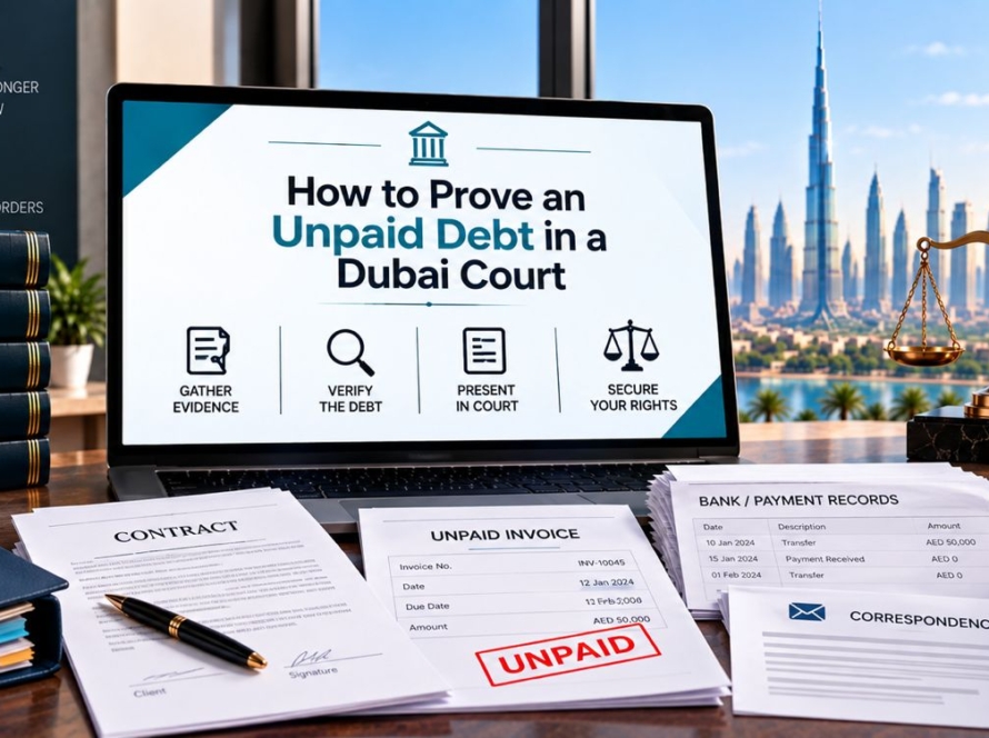 How to Prove an Unpaid Debt in a Dubai Court