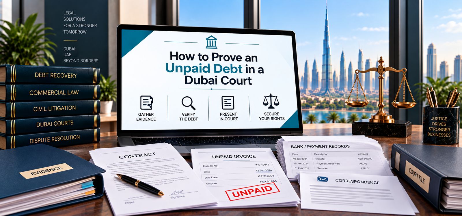 How to Prove an Unpaid Debt in a Dubai Court