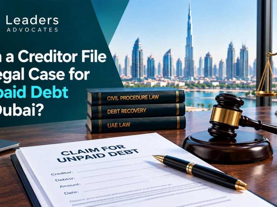 Can a Creditor File a Legal Case for Unpaid Debt in Dubai?