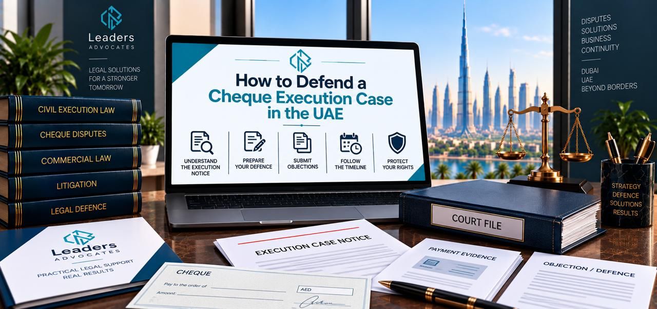 How to Defend Cheque Execution Case in the UAE