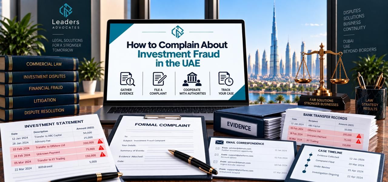 How to Complain About Investment Fraud UAE