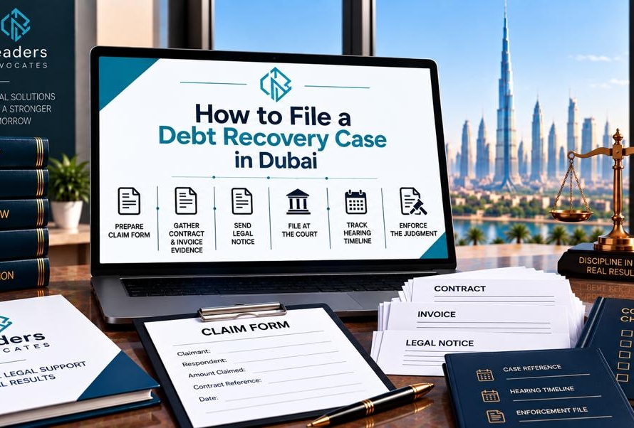 how to file debt recovery case in dubai