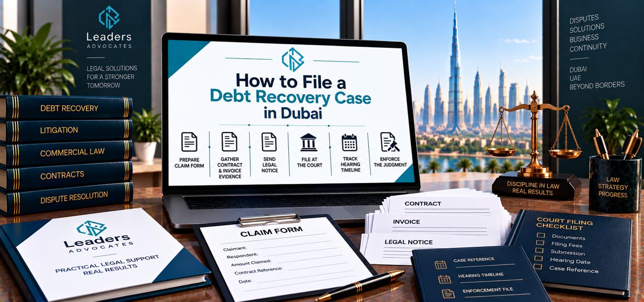 how to file debt recovery case in dubai