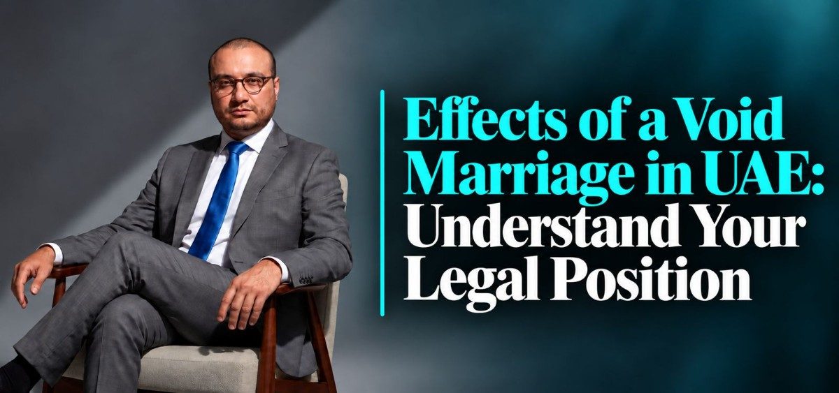 Effects of a void marriage in the UAE
