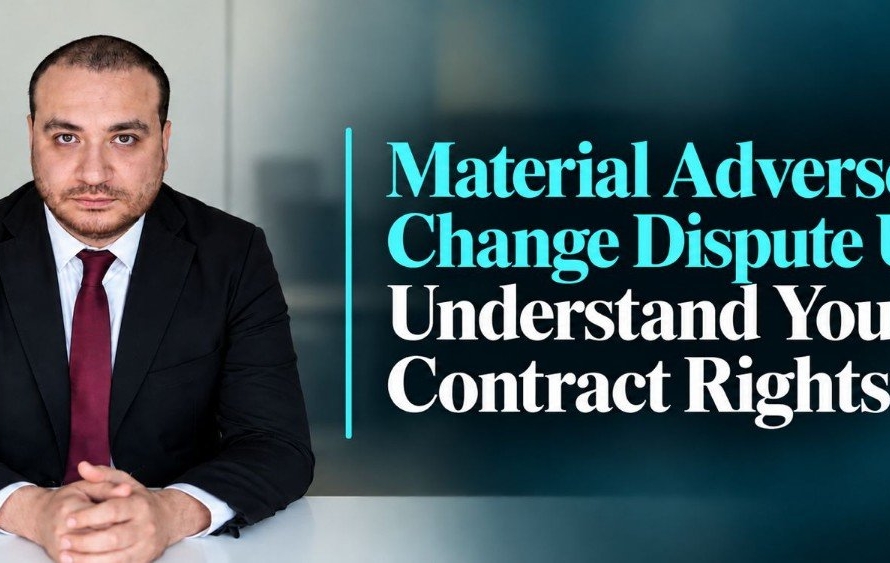 Material adverse change dispute UAE