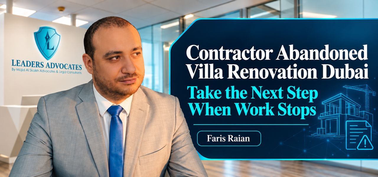 Contractor Abandoned Your Villa Renovation In Dubai: What To Do